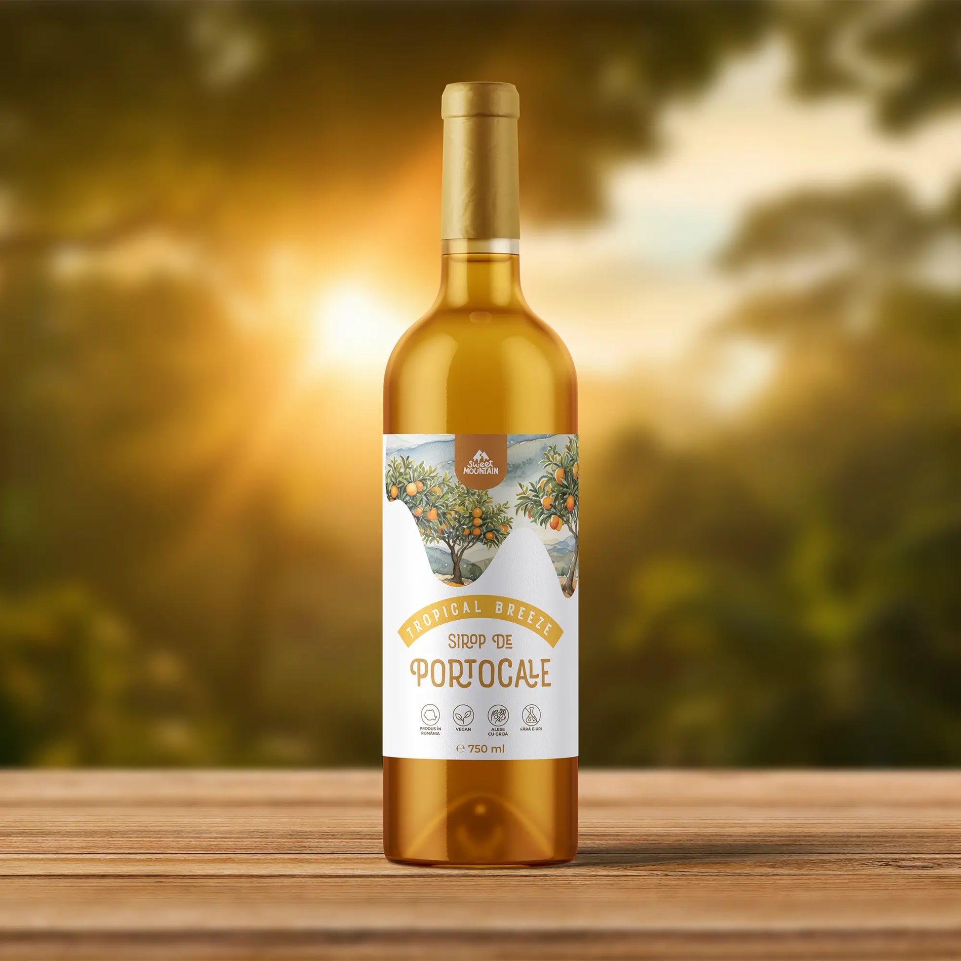 Sirop de Portocale 100% natural din gama Tropical Breeze. Fără conservanți