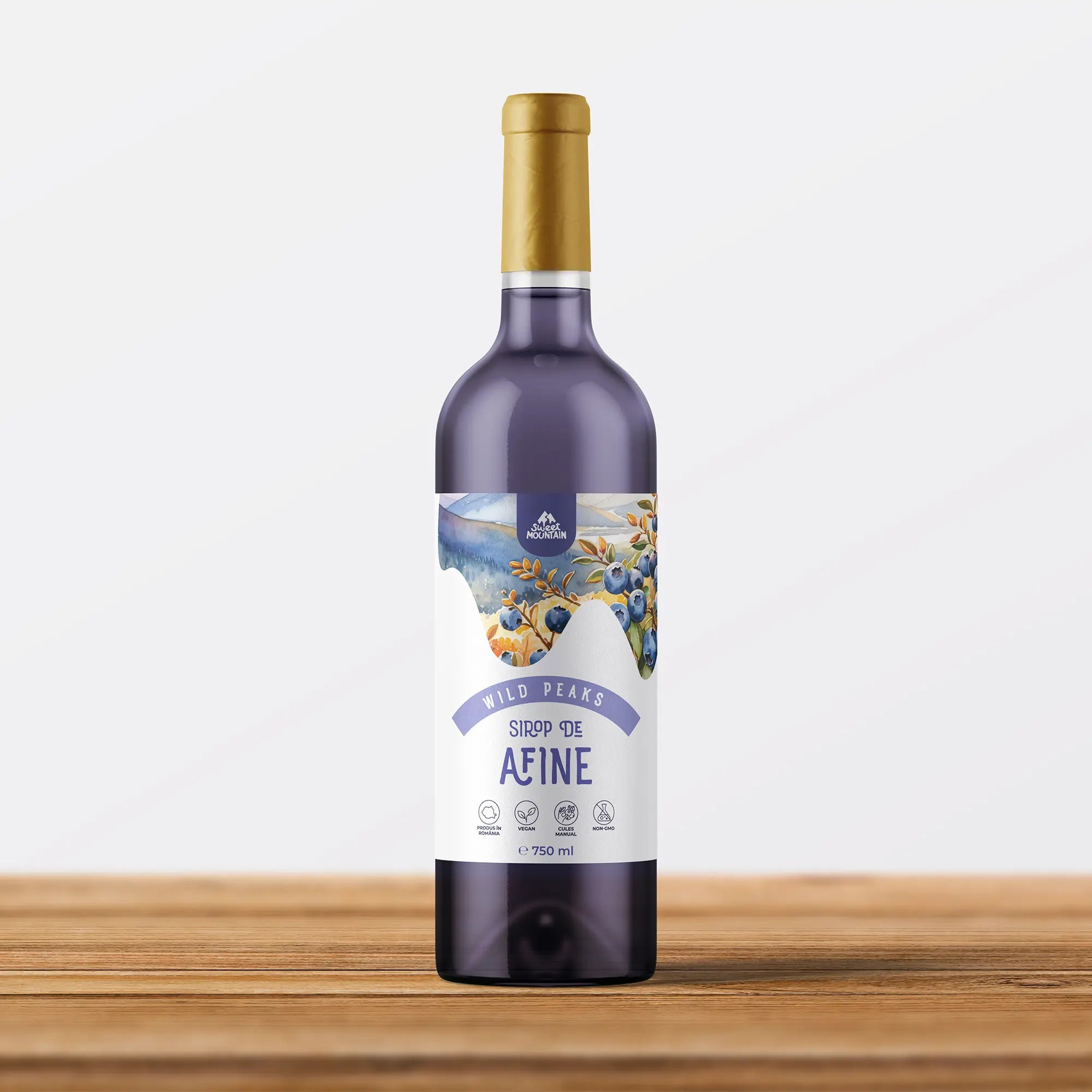 Sirop de afine 100% natural traditional din gama Wild Peaks