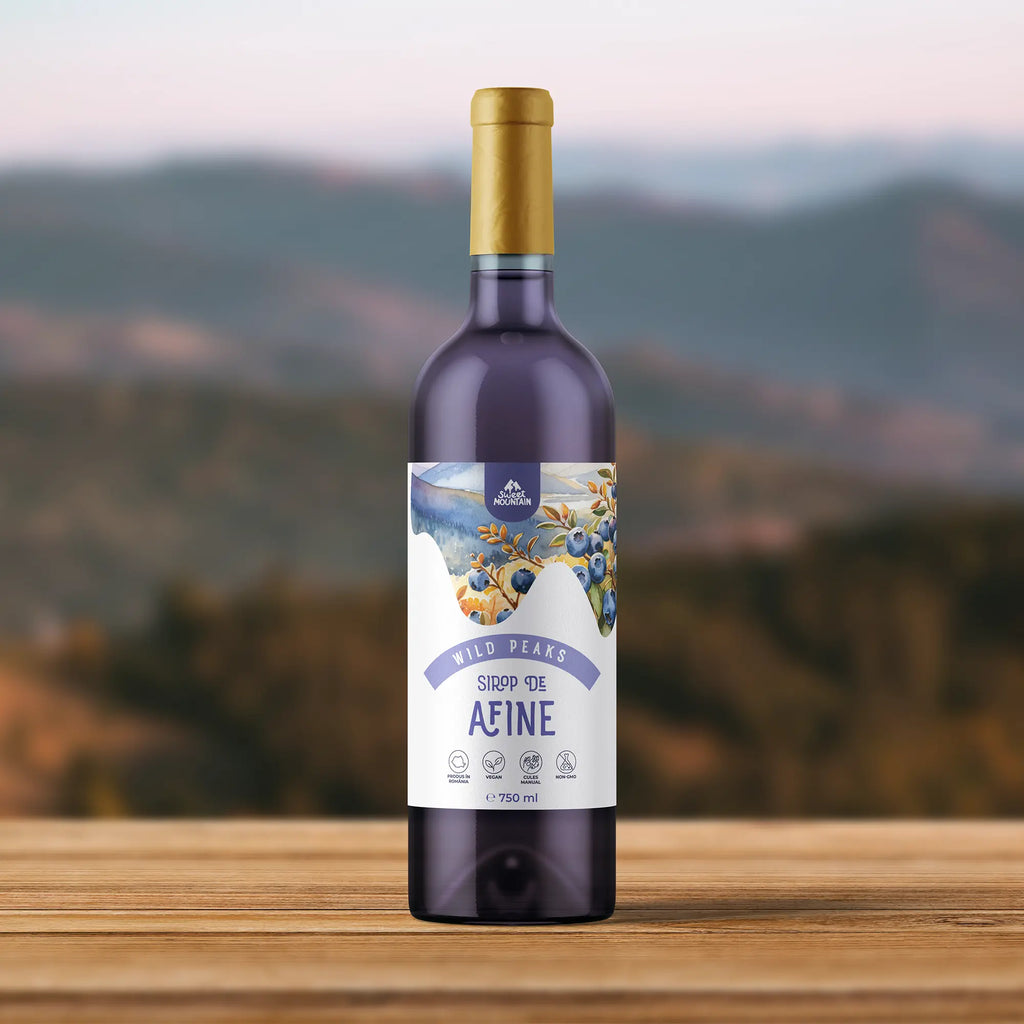 Sirop de afine rețetă tradițională din gama Wild Peaks